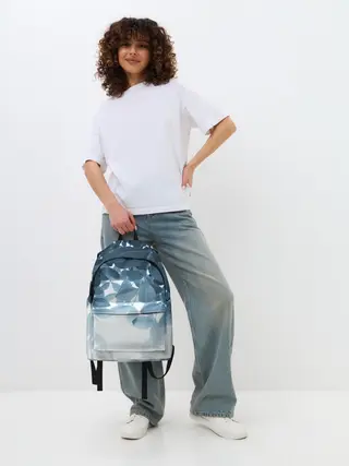 Рюкзак джинсовый / Тропики