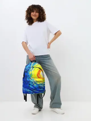Рюкзак джинсовый / КРАСКИ ВАНГОГА