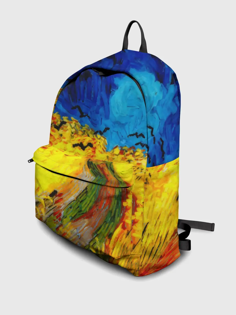 Рюкзак джинсовый / ВАНГОГ НОЧНОЕ ПОЛЕ