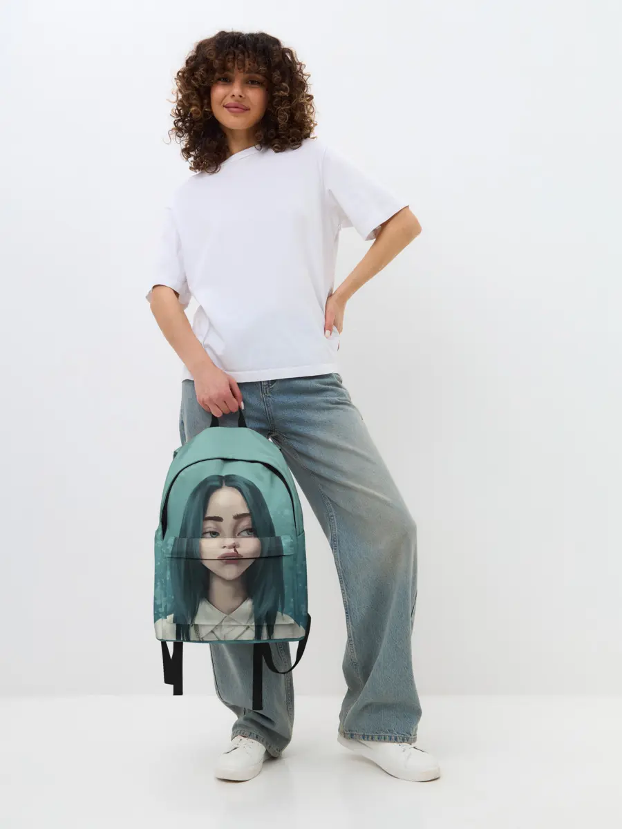 Рюкзак джинсовый / Билли Айлиш