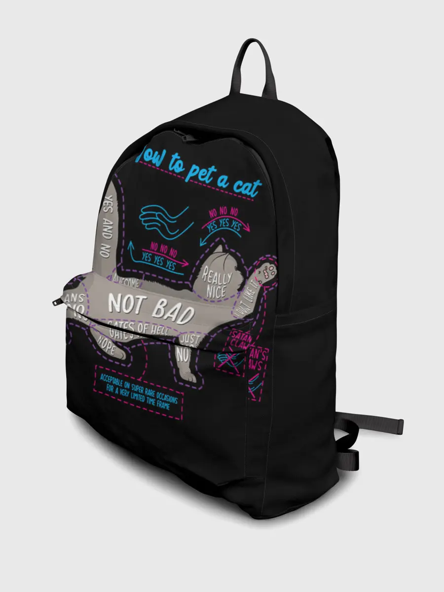 Рюкзак джинсовый / Как погладить кошку