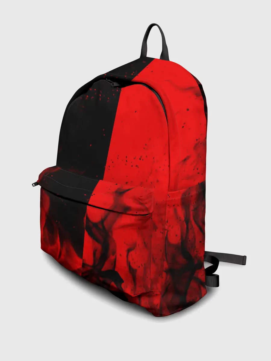 Рюкзак джинсовый / BLACK RED FIRE