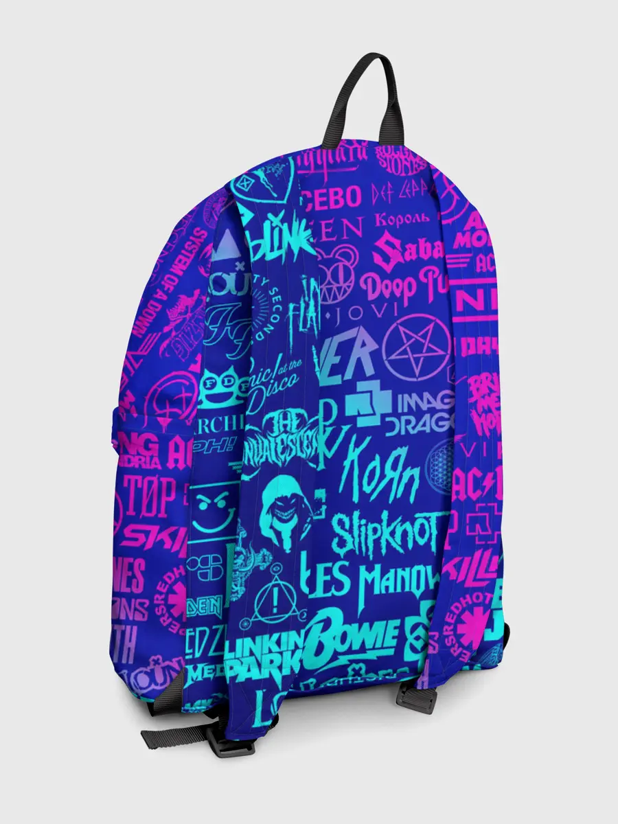 Рюкзак джинсовый / ЛОГОТИПЫ РОК ГРУПП