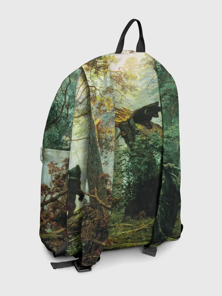 Рюкзак джинсовый / Утро в сосновом лесу