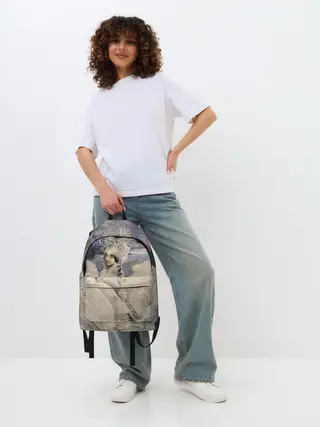 Рюкзак джинсовый / Царевна лебедь