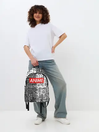 Рюкзак джинсовый / Anime black&white