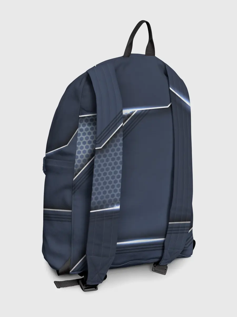 Рюкзак джинсовый / Металлическая 3D основа