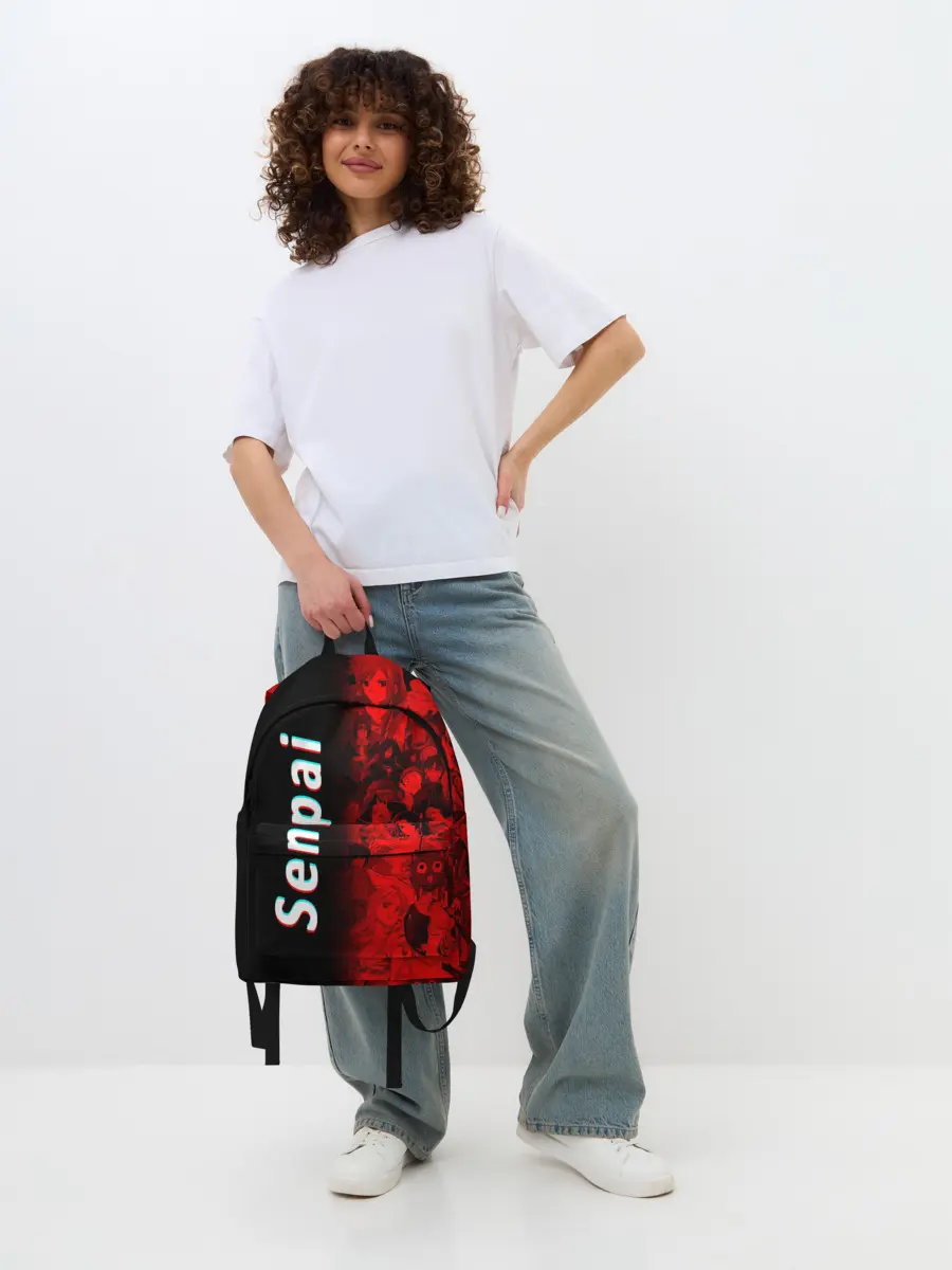 Рюкзак джинсовый / Senpai Glitch