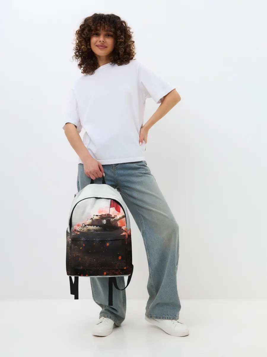 Рюкзак джинсовый / ТАНК СССР