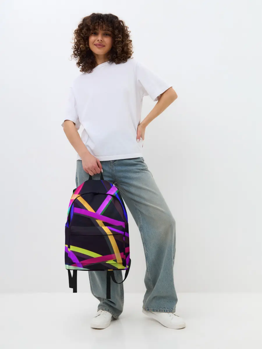 Рюкзак джинсовый / Светящиеся полосы