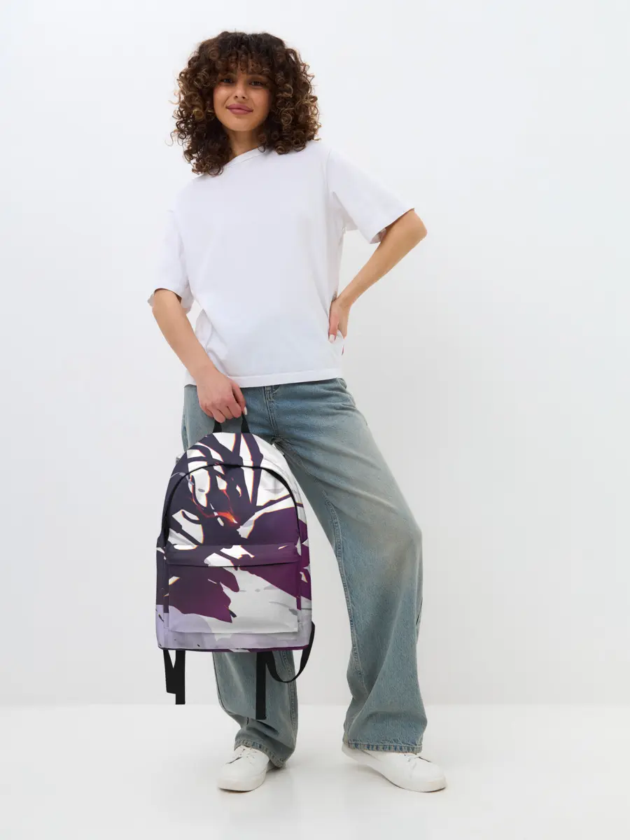 Рюкзак джинсовый / милый во франксе абстракция