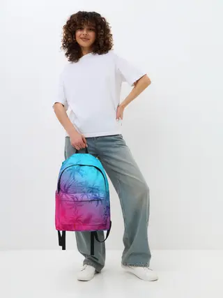 Рюкзак джинсовый / НЕОНОВЫЕ ПАЛЬМЫ / NEON