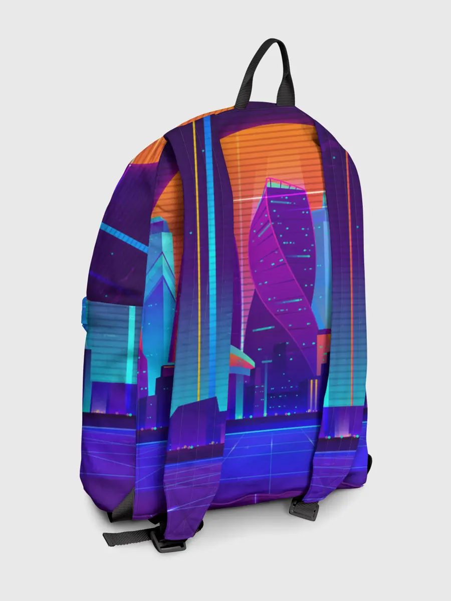 Рюкзак джинсовый / НЕОНОВЫЙ ГОРОД