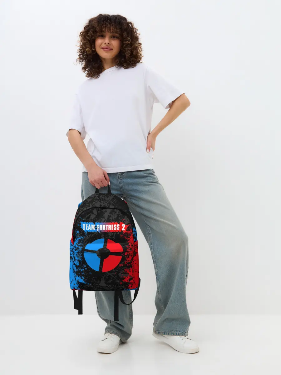 Рюкзак джинсовый / TEAM FORTRESS 2 RED VS BLUE