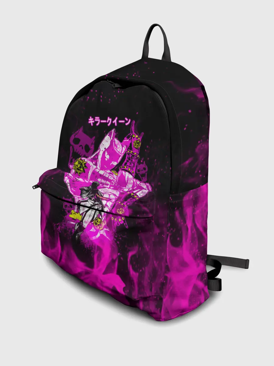 Рюкзак джинсовый / KILLER QUEEN розовое пламя