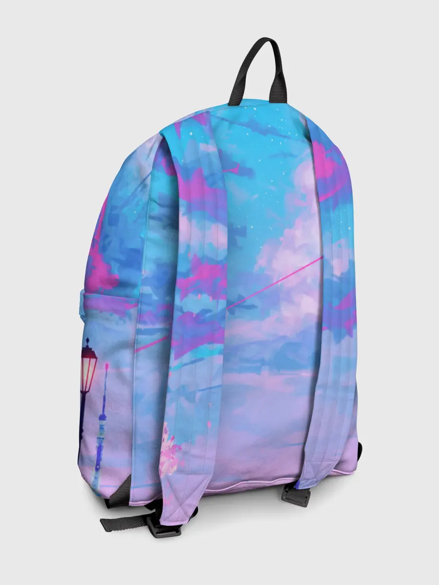 Рюкзак джинсовый / РОЗОВЫЕ ОБЛАКА