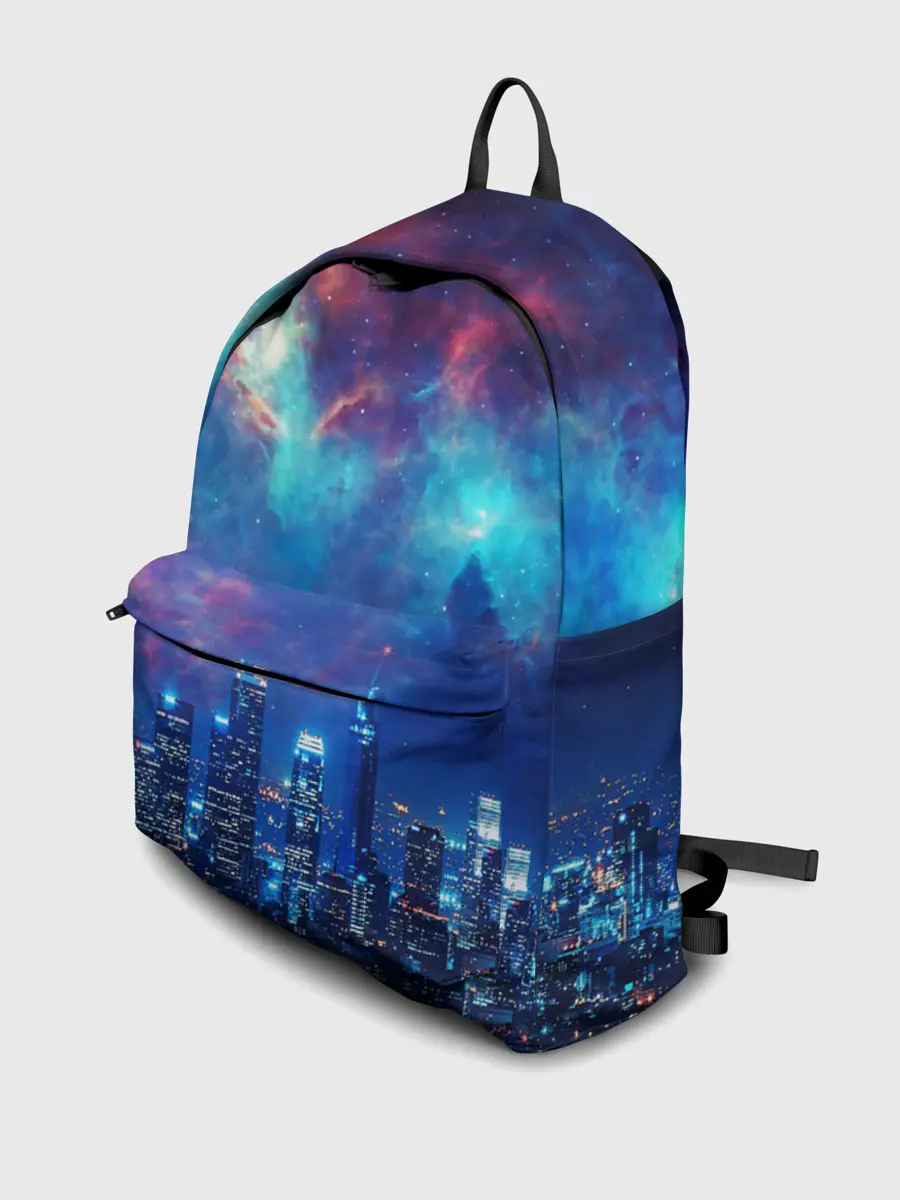 Рюкзак джинсовый / НОЧЬ В ГОРОДЕ