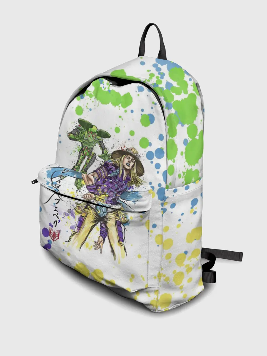 Рюкзак джинсовый / Jojo зеленые пятна