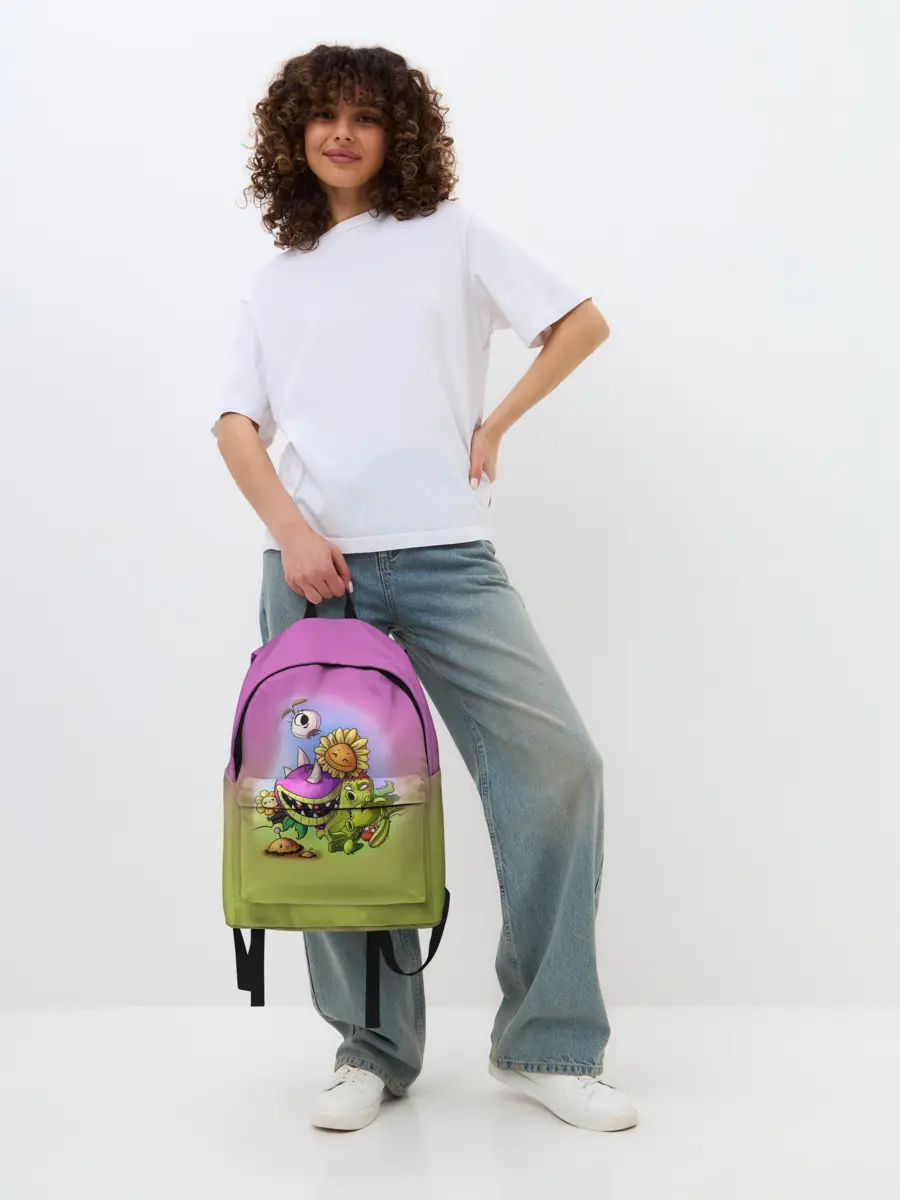 Рюкзак джинсовый / Plants vs. Zombies