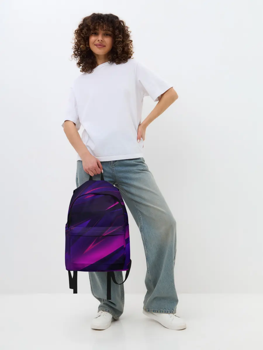 Рюкзак джинсовый / GEOMETRY STRIPES NEON