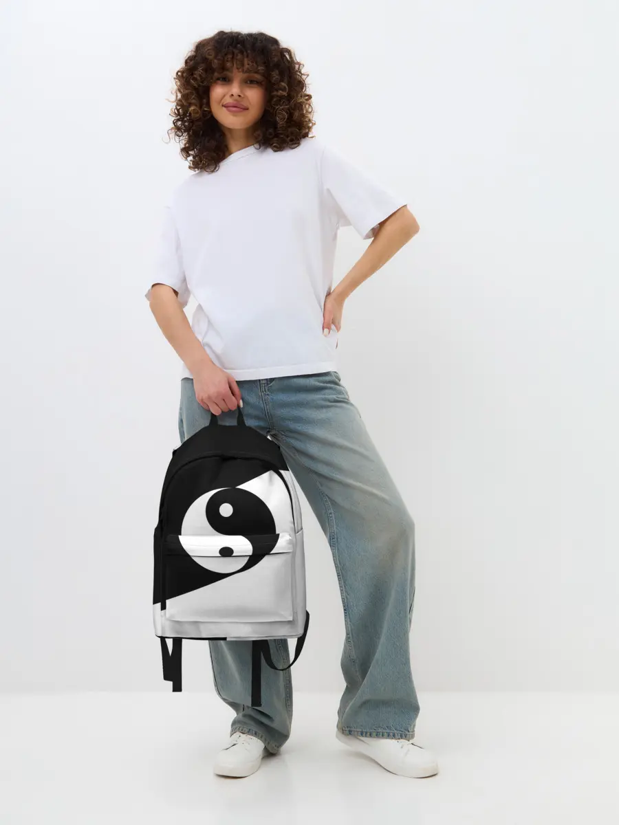 Рюкзак джинсовый / Инь - янь