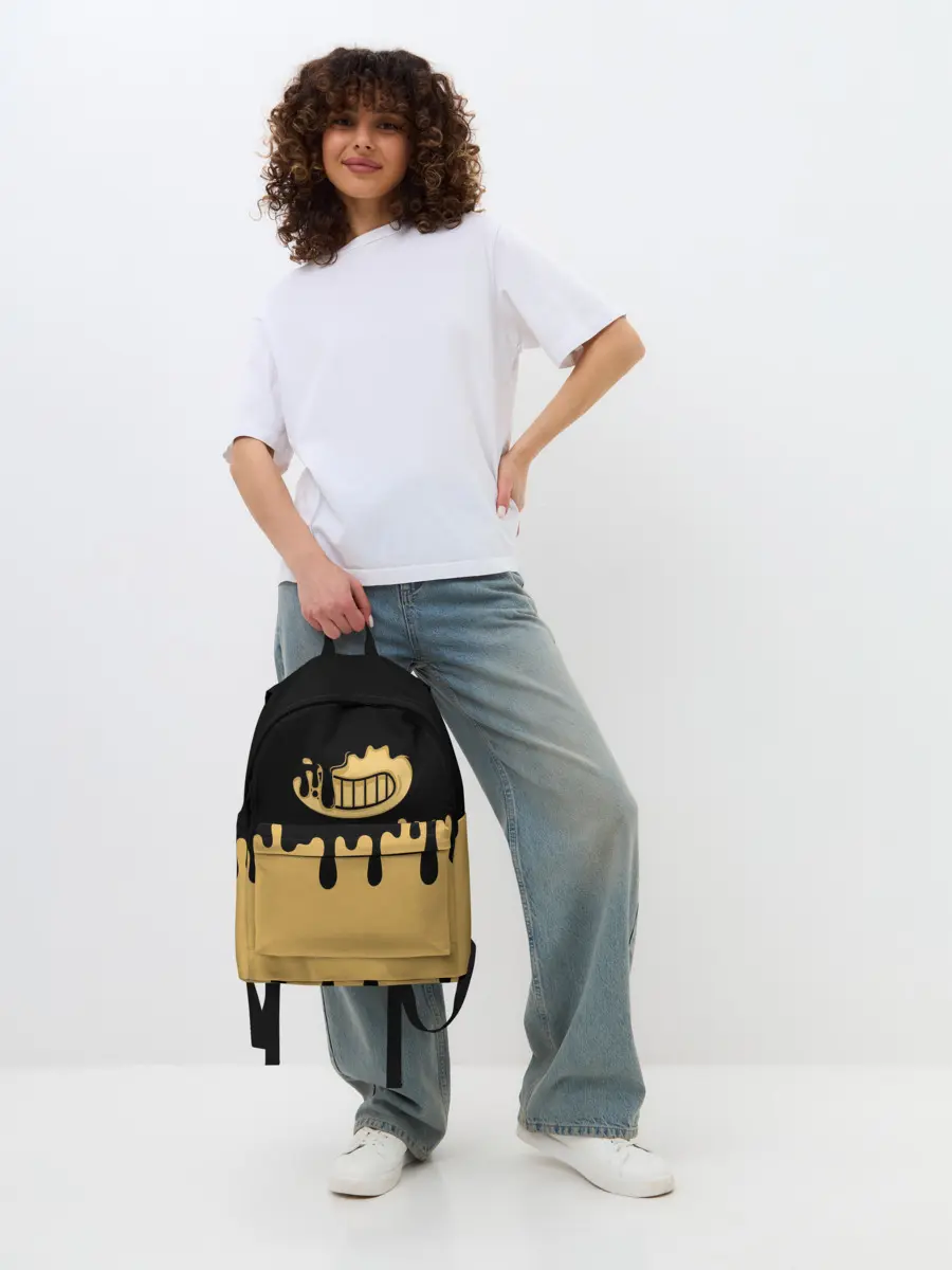 Рюкзак джинсовый / Bendy And The Ink Machine