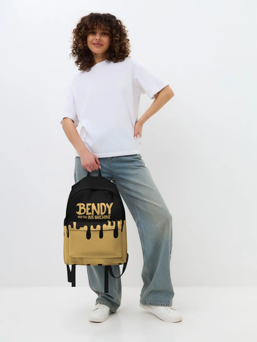 Рюкзак джинсовый / Bendy And The Ink Machine