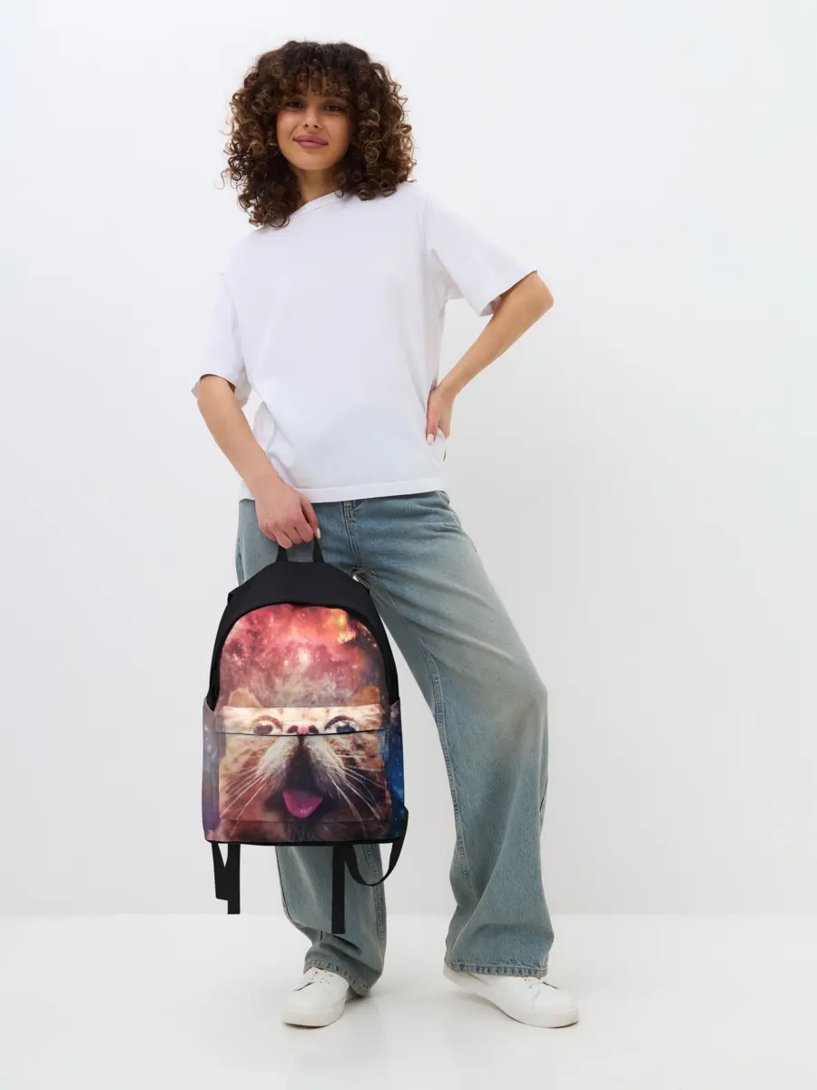 Рюкзак джинсовый / КОТ