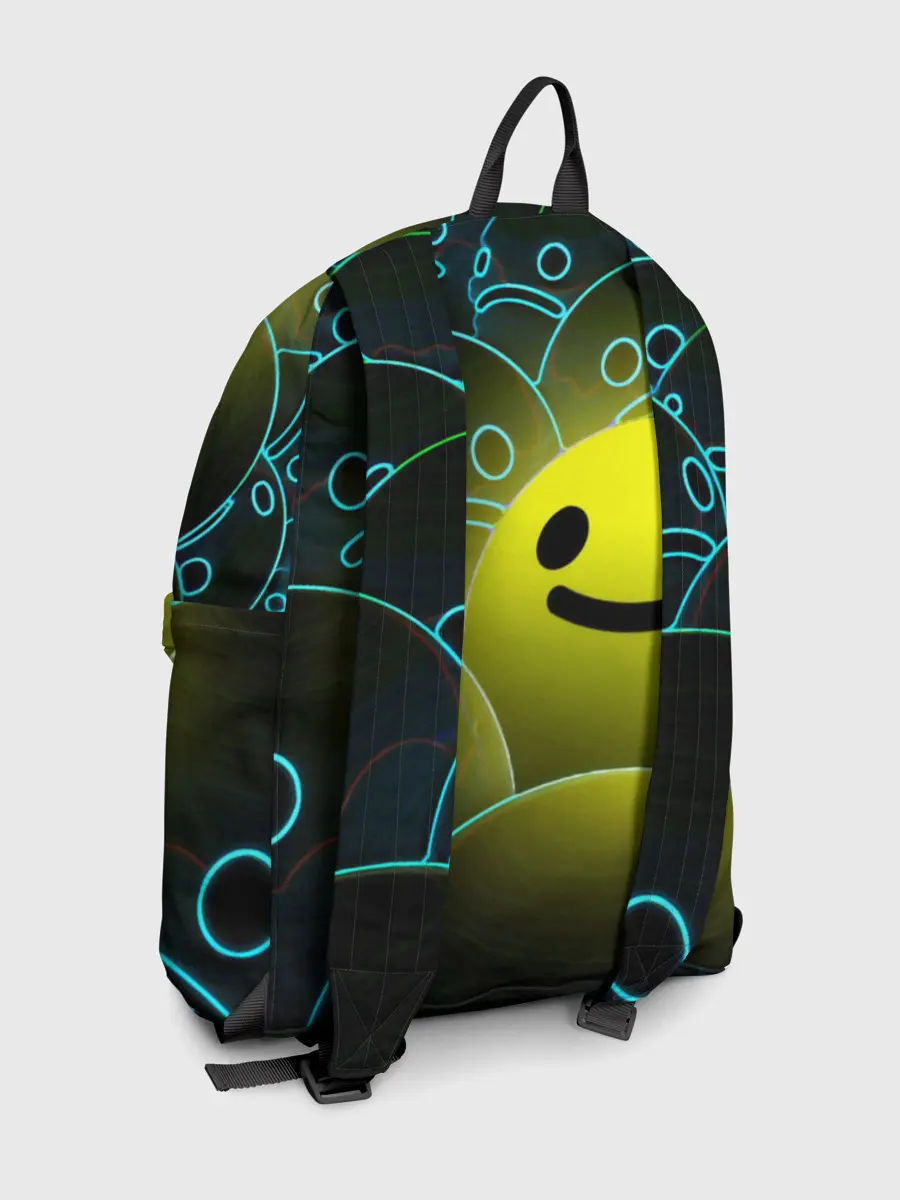 Рюкзак джинсовый / НЕОНОВЫЕ СМАЙЛЫ