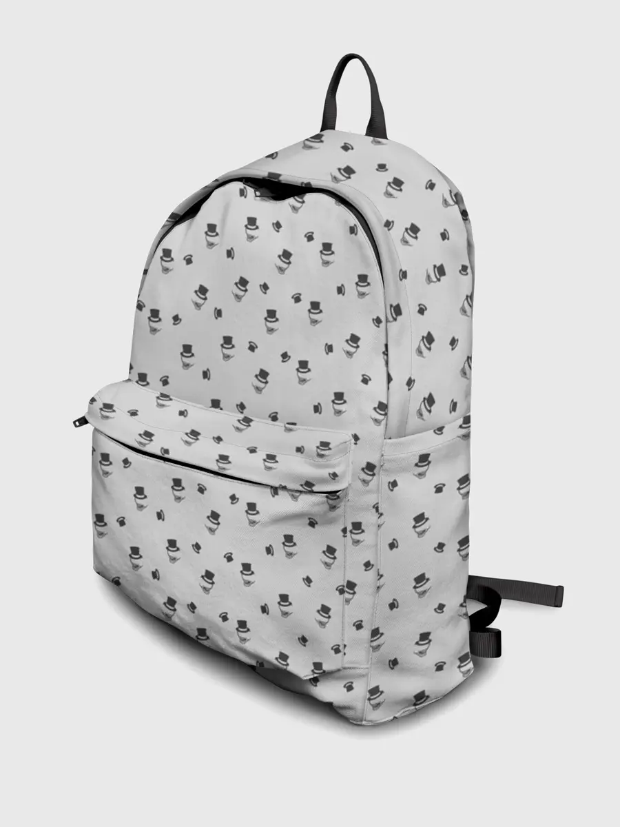 Рюкзак джинсовый / Сэр Троглодит - Паттерн, серый