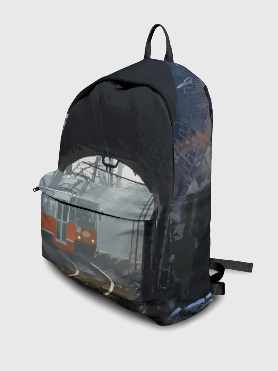 Рюкзак джинсовый / Трамвай