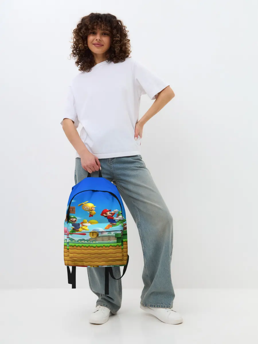 Рюкзак джинсовый / Марио