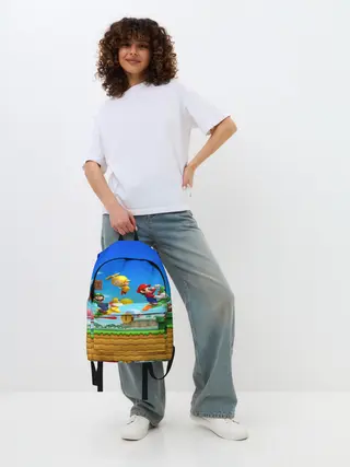 Рюкзак джинсовый / Марио