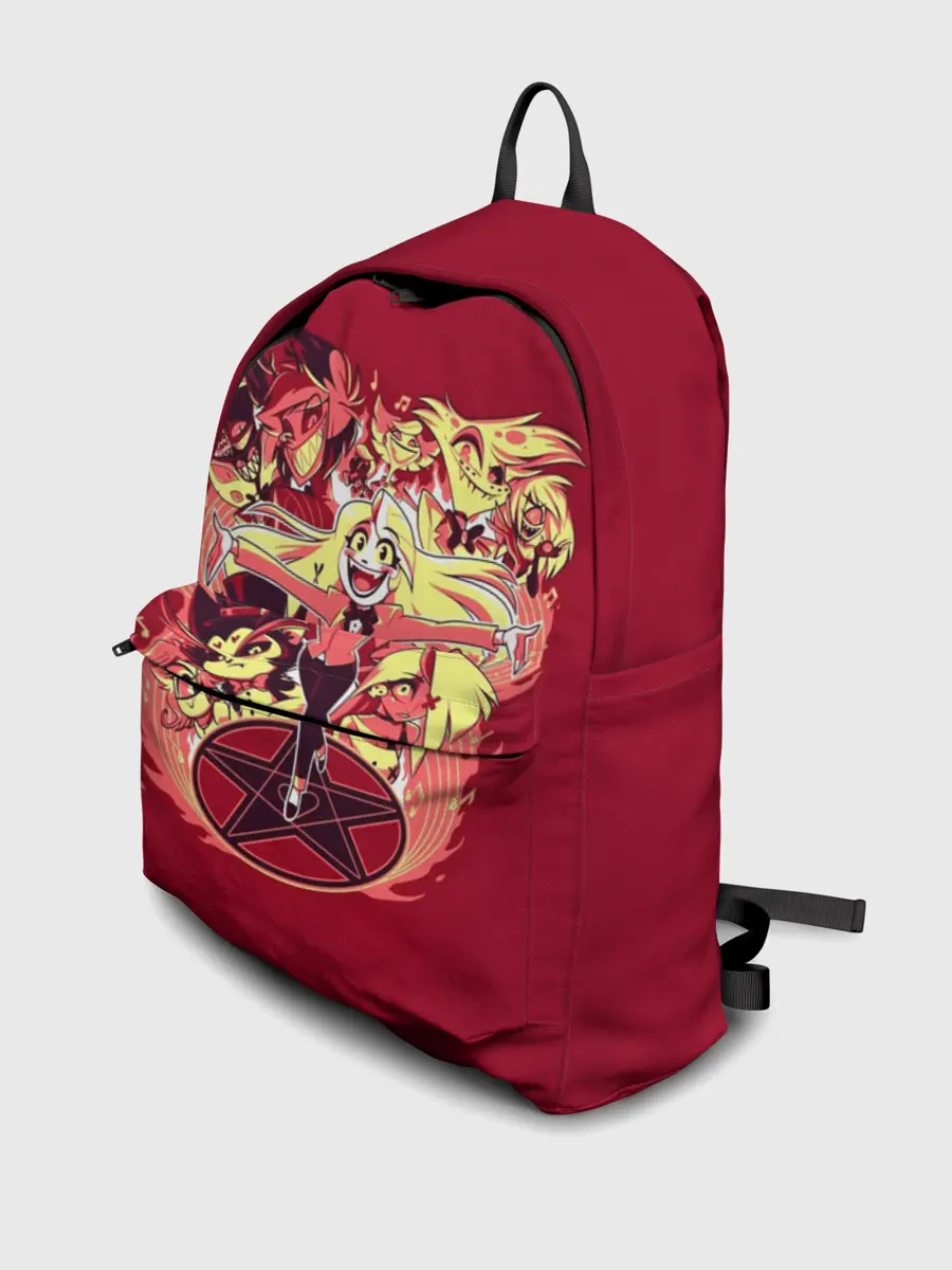 Рюкзак джинсовый / Hazbin Hotel