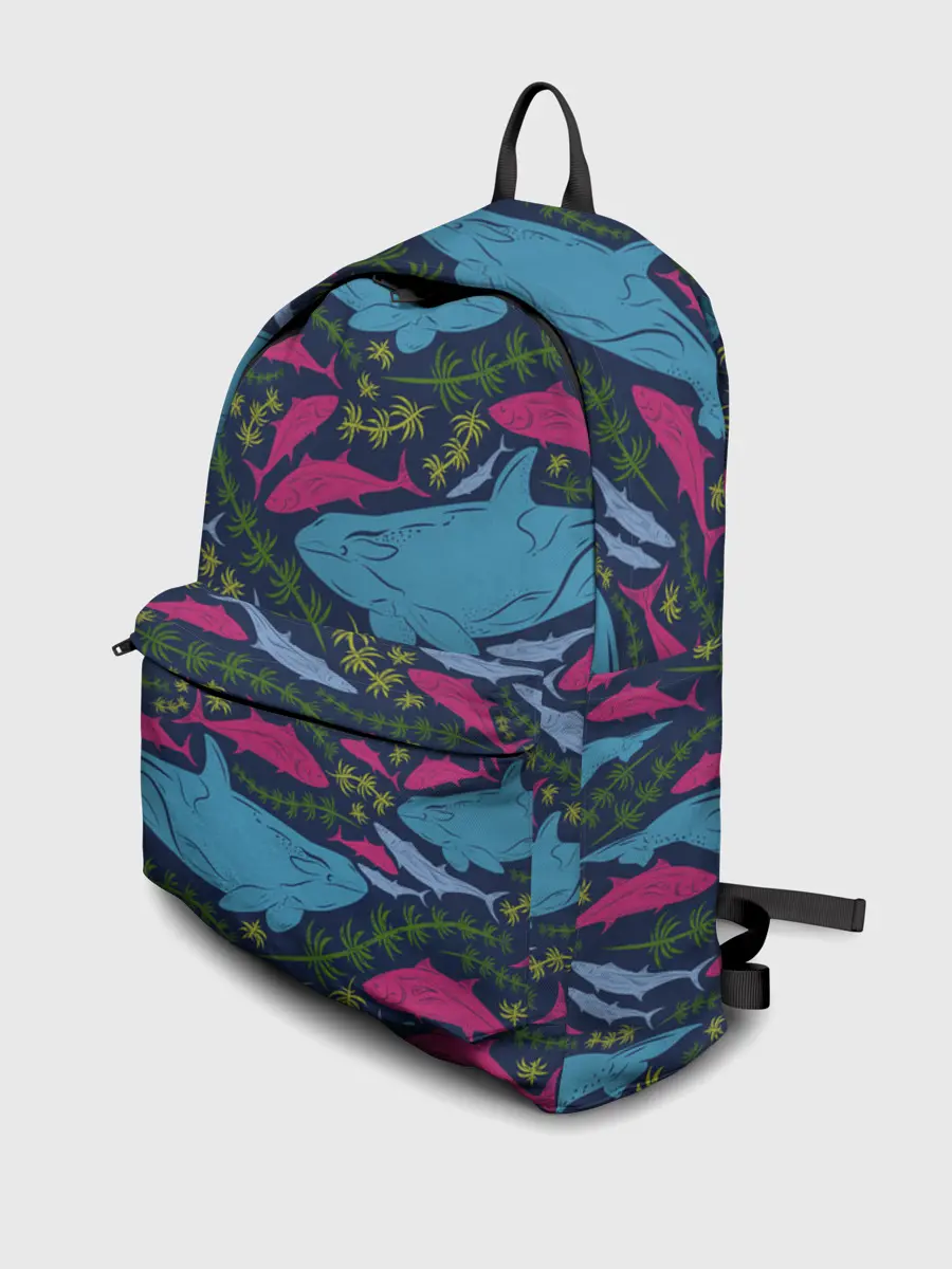 Рюкзак джинсовый / Касатки