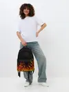 Рюкзак джинсовый / Пламя Old School