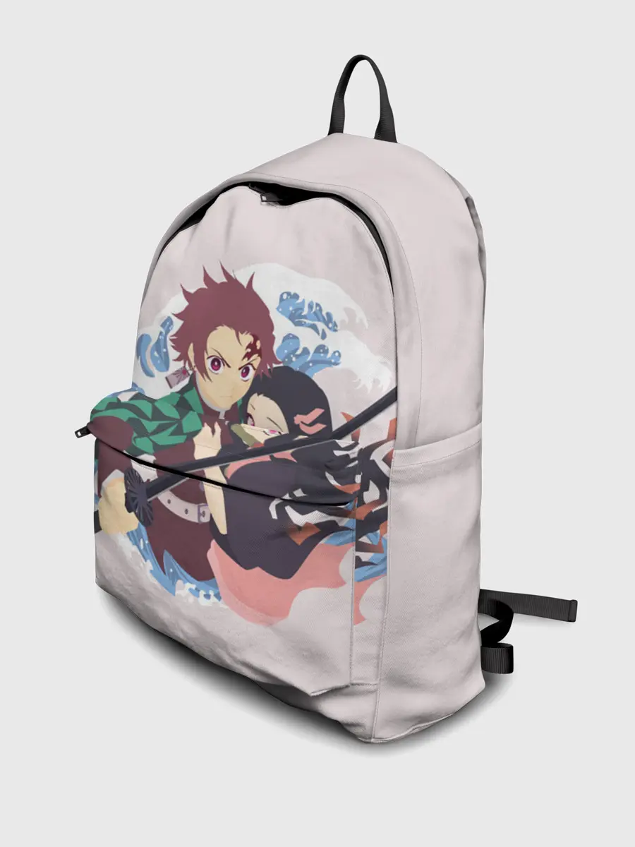 Рюкзак джинсовый / Tanjirou & Nezuko