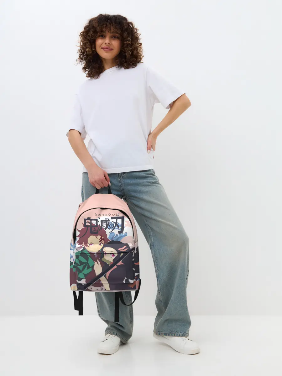 Рюкзак джинсовый / Клинок рассекающий демонов