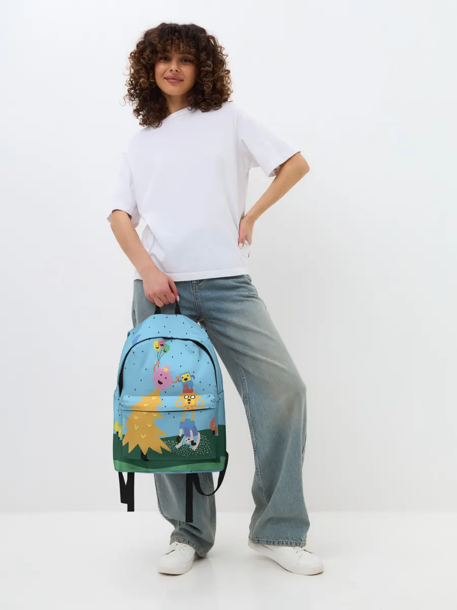 Рюкзак джинсовый / Время приключений Ёлка