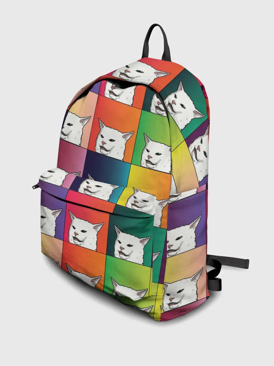 Рюкзак джинсовый / Woman Yelling at Cat