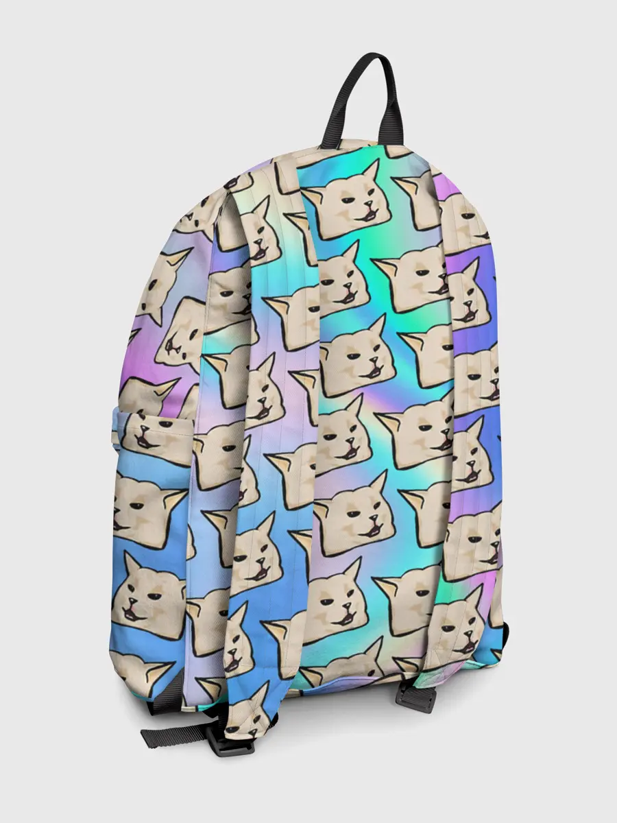 Рюкзак джинсовый / woman yelling at cat