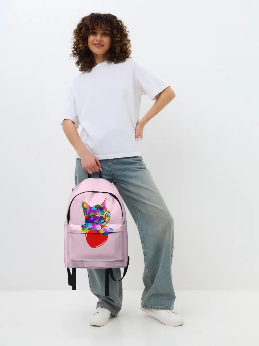 Рюкзак джинсовый / Кот