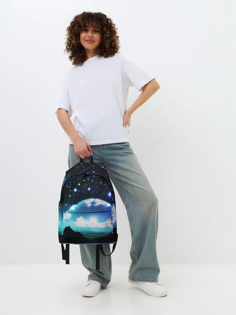 Рюкзак джинсовый / ЛУНА