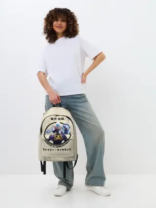 Рюкзак джинсовый / Приключения ДжоДжо