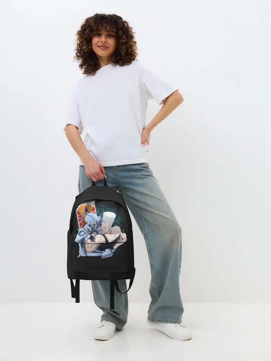 Рюкзак джинсовый / Приключения ДжоДжо