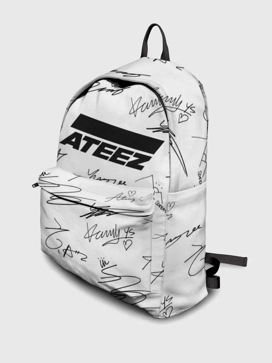 Рюкзак джинсовый / ATEEZ АВТОГРАФЫ