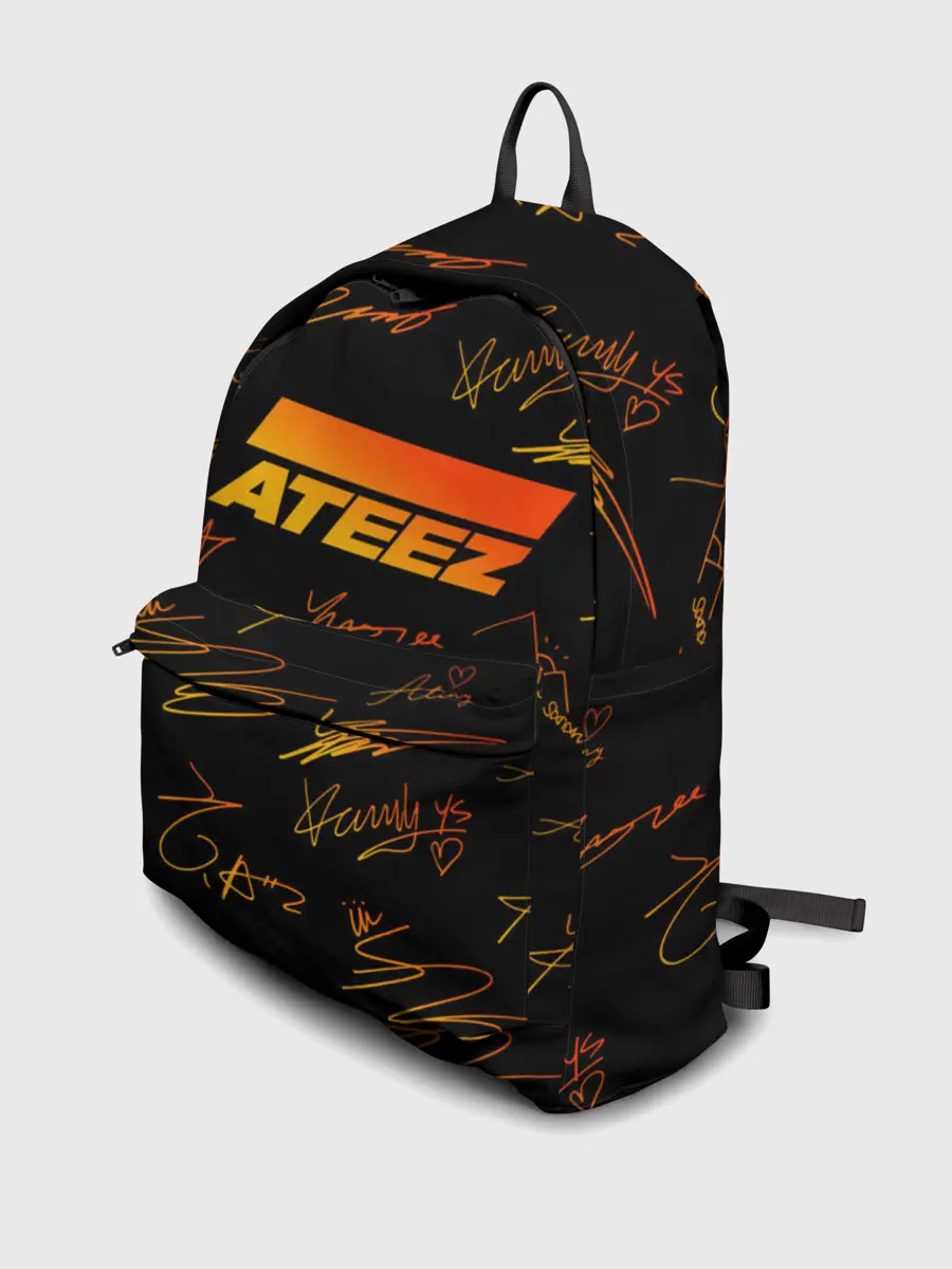 Рюкзак джинсовый / ATEEZ АВТОГРАФЫ