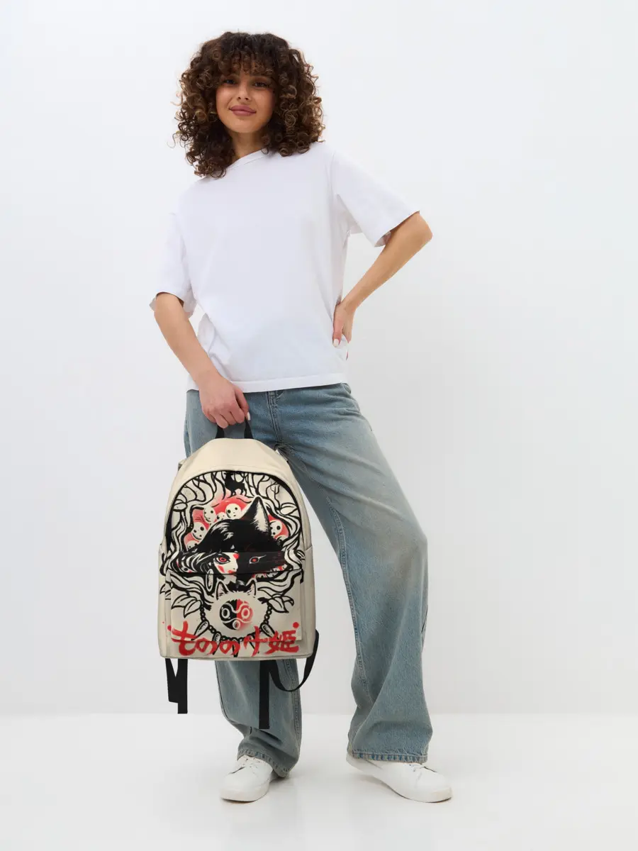 Рюкзак джинсовый / Принцесса Мононоке