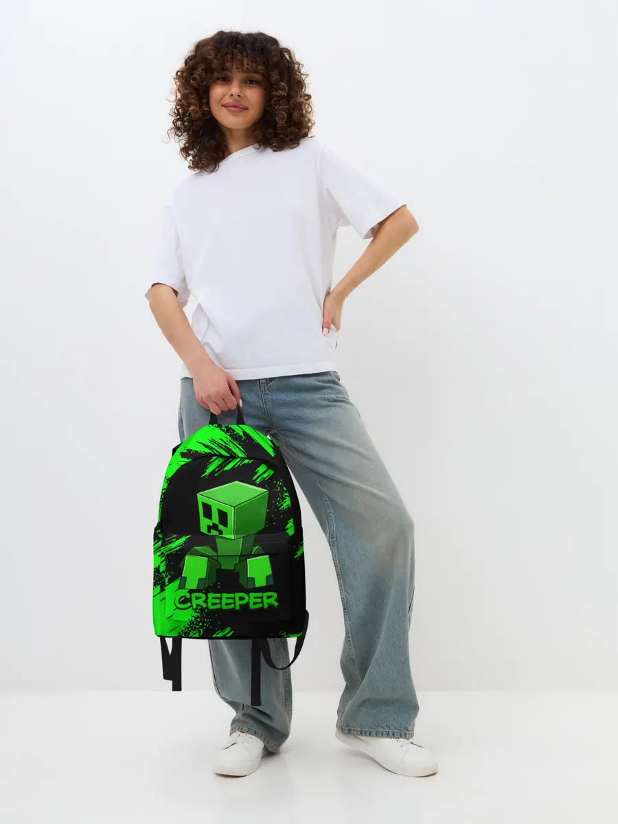 Рюкзак джинсовый / MINECRAFT CREEPER
