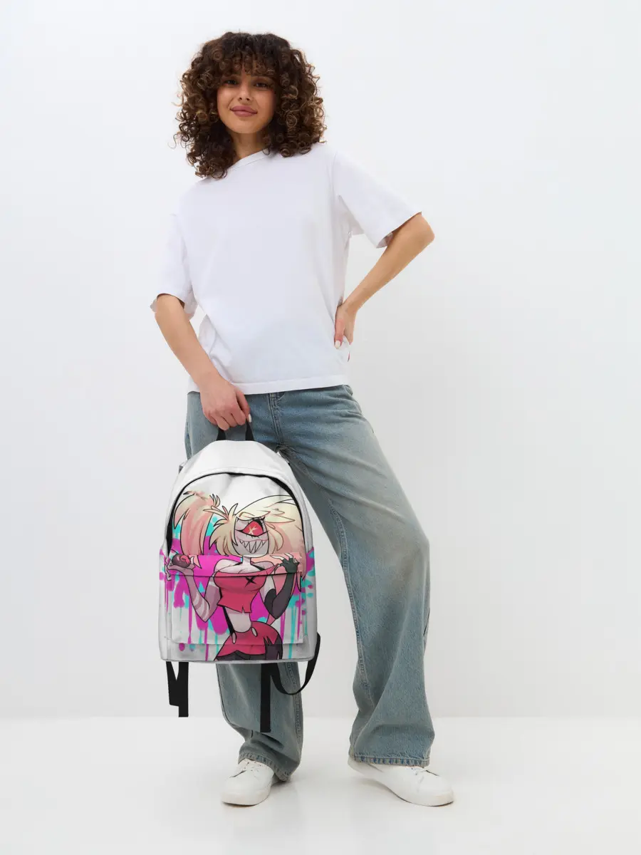 Рюкзак джинсовый / Отель Хазбин